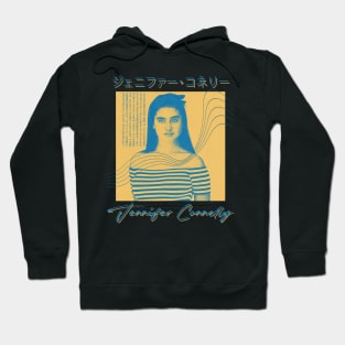 Jennifer Connelly   • Retro Aesthetic Design Hoodie